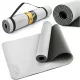  4FIZJO saltea de exercitii 180 cm x 60 cm gri
