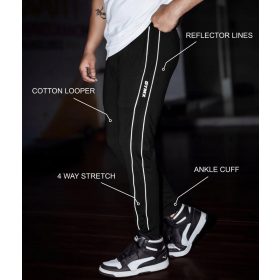    PANTALONI DE ANTRENAMENT GYMX SUBLIME, culoare Negru, marimea L, MEGA PRET