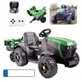  REMORCĂ TRACTOR ALIMENTATĂ DE BATERIE ROȚI PILOT EVA