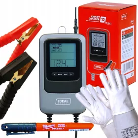    Ideal EXPERT CHARGER 12 Set de tester de diagnosticare cu redresor LCD 3in1