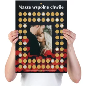    MOMENTELE NOASTRE ÎMPREUNĂ lipiți poză POSTER DE DRAGOSTE CUPOARTE CUPOARE VOUCHER DIY