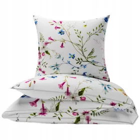 Lenjerie de pat din bumbac 140x200 cu fermoar, premium NYKS