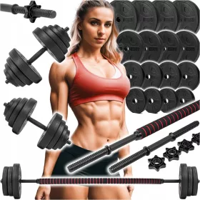    SET MREANE 2 ÎN 1 PROTEȚI 40KG ȘANSA DE FITNESS SOLID ACASĂ ANTRENAMENT