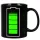 Cana Battery Magic Gift Mare pentru Cafea Negru Schimbare Culoare 330ml