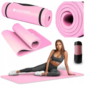  Covoraș de exerciții din safir 173 cm x 61 cm roz