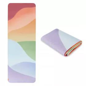    Covorașul de yoga de călătorie Spokey TRAVEL YOGA pliat în cuburi