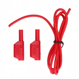    Cabluri de testare banane masculine pentru un multimetru de 4 mm, set roșu