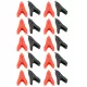  Set de 10 cleme de testare pentru fire izolate din alamă de 10A