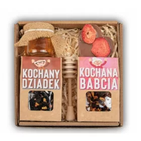    SET DE CEAAI DE CRACIUN CU MIERE SI CIOCOLATA PENTRU BUNICO SI BUNICA DE CRACIUN