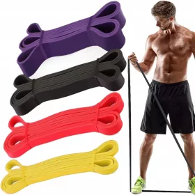  BANDE DE PUTERE BANDE DE REZISTENȚA EXERCIȚII - SET DE 4