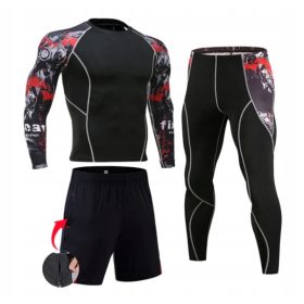  SET ANTRENAMENT MMA, BLUZĂ, LEGGING, SORRT