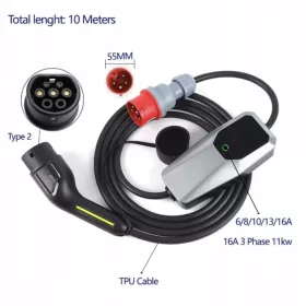  Incarcator trifazat 16A, 11kW, lungime cablu 10m