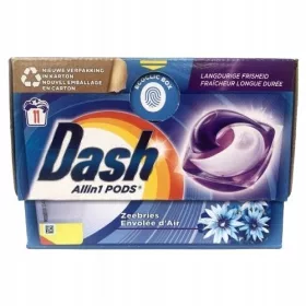  DASH All in 1 Capsule pentru rufe Briză de mare, 11 buc.