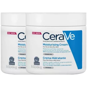   Balsam Hidratant CeraVe pentru Piele Uscată și Foarte Uscată, Față și Corp 454g x2