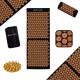  SET MASAJ PERNE ACUPRESURE MAT XXXL PORTOCALIE