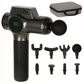    Pistol de masaj aparat de masaj pentru spate și spate Display LED 8in1