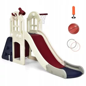    Tobogan pentru asamblare, de sine stătător Costway 140 cm până la 40 kg