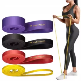    REZISTENȚA LA EXERCIȚI BANDE DE REZISTENTĂ BANDE DE PUTERE LATEX SET DE 4 PUTERNIC LUNGI