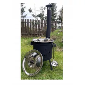    BUCĂTĂRIE DE CÂMP TURISTIC fi36 + CĂBĂTATOR INOX 14 L + LINGURĂ + ONALĂ