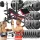  SET DE BODYBUILDING 120KG SUPPORT DE BANCĂ PUTERNIC GREUTĂȚI MUTE