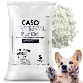    Clorura de calciu Premium 25kg Mai bine decat sarea de drum SIGURU PENTRU ANIMALE