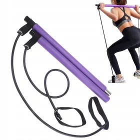    BAR DE PILATES CU ECHIPAMENT DE BANDĂ DE REZISTENȚĂ PENTRU EXERCIȚII DE SĂRBARE ACASA