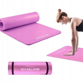    SALATEA DE EXERCIȚI ROZ 180x60 cm NBR 1,5 cm PENTRU YOGA FITNESS GIMNASTICĂ