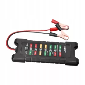    TESTER BATERIE AUTO 12V 24V INSTRUMENT DE DIAGNOSTIC DIGITAL NEGRU