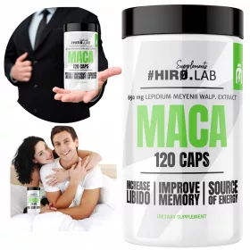   Supliment Hiro.Lab Maca pentru Energia și Vitalitatea Zilnică - 120 Capsule