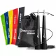  Set de antrenament cu coarda de sarit + benzi de rezistenta Hop-Sport