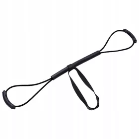    Benzi de rezistență Cureaua de tragere Karate Combat Speed Training Rope Neagră 35 lbs