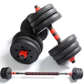    BITUMINAL DUMBS 20KG set de gantere 2 x 10KG barbell barbell training solid