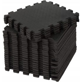  Covoraș de exerciții EDUKIT 31,5 cm x 31,5 cm negru