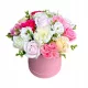 Cutie cu flori roz de săpun, înălțime 19–23 cm