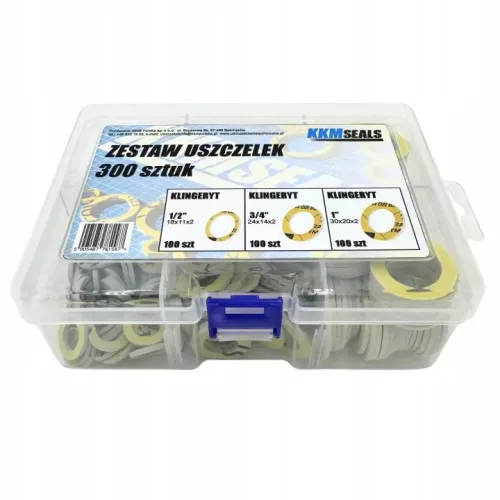 Set etanșări plate KKM SEALS 300 bucăți în 3 dimensiuni