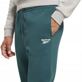    Pantaloni de trening izolați pentru bărbați Reebok, verde rM
