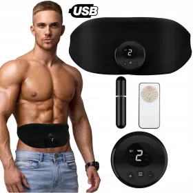    Centura de masaj fitness pentru slabit, marimea 71, reincarcabila prin USB