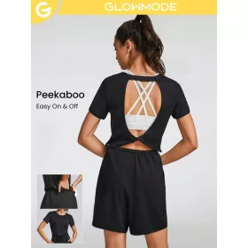  Costum sport de damă negru GLOWMODE M