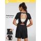  Costum sport de damă negru GLOWMODE M