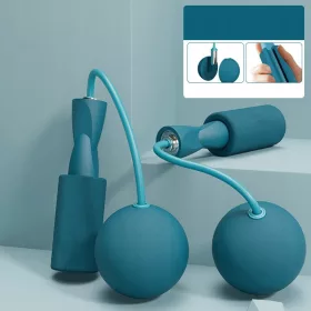    Coarda de sarit cu greutate fara fir pentru adulti si copii, PVC, 180g