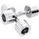  Haltere cromate 2 x 5 kg pentru exerciții Haltere de antrenament HMS
