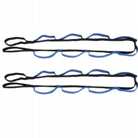    Centura yoga 2buc Centura exercitiu cu 8 inele negru albastru