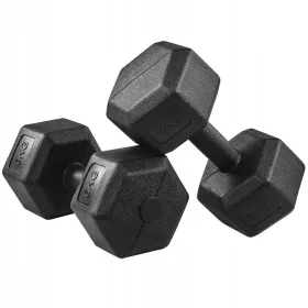  Set gantere bituminoase 2X6kg, negre
