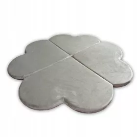  saltea de joaca trifoi 120 cm - gri