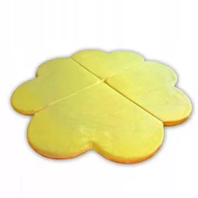  saltea de joaca trifoi 120 cm - galben