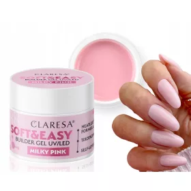    Claresa Soft&Easy Builder Gel Milky Pink 45 g gel de constructie