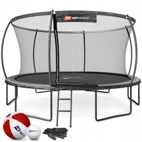    Trambulina mare de gradina 14ft pentru copii cu plasa interioara 427cm +