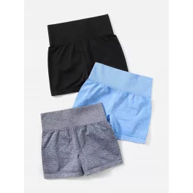    PANTOR SORRT ELASTICI PANT SORRT FITNESS SPORT SET 3 BUC. CULORI SHEIN XS
