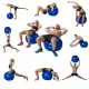  Tunturi Minge de gimnastica TUNTURI 75 cm neagra