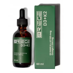   Ulei Omega-3 Îmbogățit cu Vitamina K2 și D3 pentru Inimă și Oase Sănătoase - 60 ml